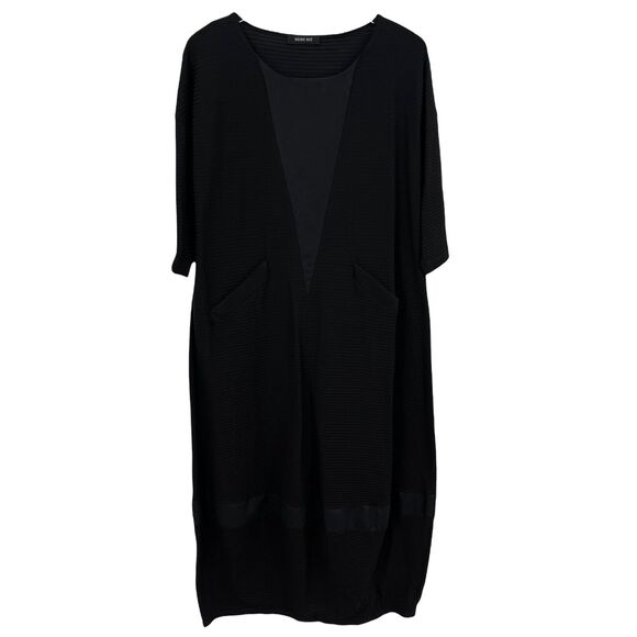 Heidi Ost Size Small / Medium Black Textured Dress & Jacket Set Designer Art - Picture 6 of 12